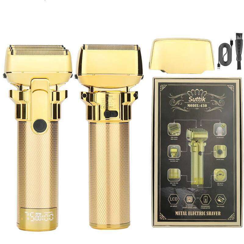 RESUXI 430 High Power Men's Electric Shaver Portable Rechargeable Hair Clipper Digital Display Reciprocating Razor Beard Trimmer