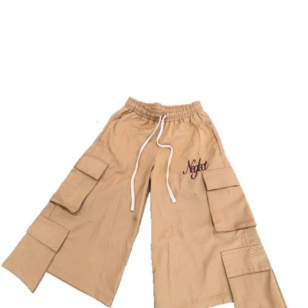 2025 New American Street Hip-Hop Style Loose Casual Patchwork Straight Pants