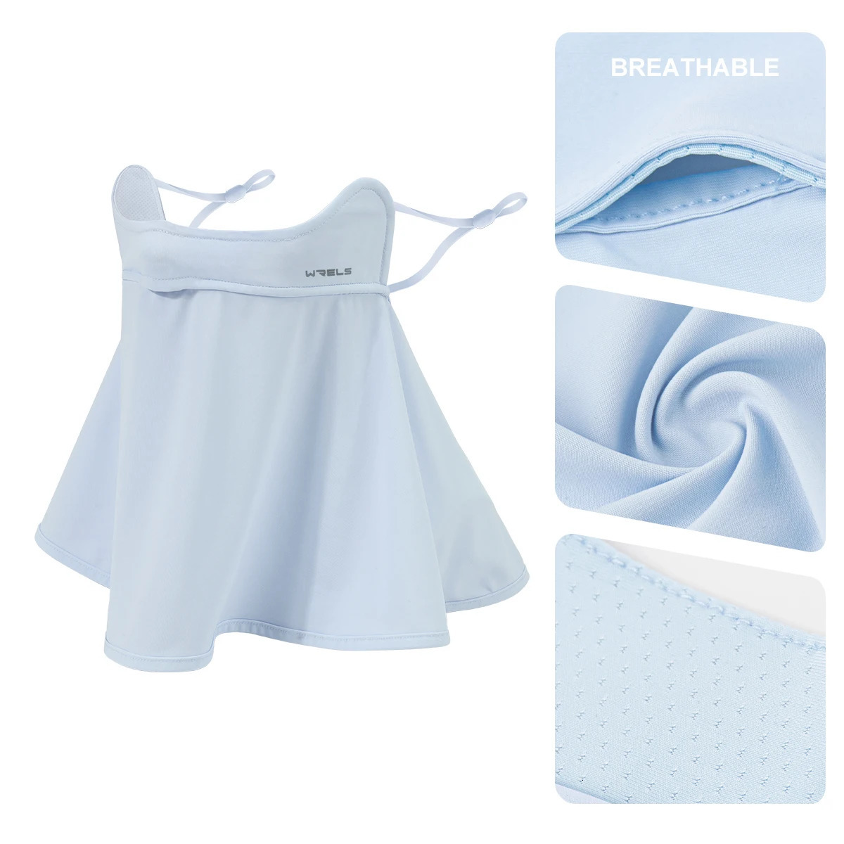 WRELS UV Protection Outdoor Neck Wrap Cover Sports Sunscreen Ice Silk Mask Breathable Face Cover Neck Wrap Cover Cycling Camping 250624