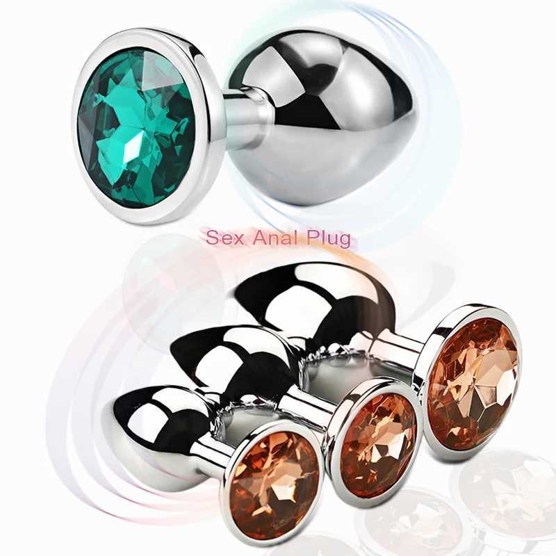 Sex Shop 3 Sizes Sexy Metal Anal Plug Dilator Bdsm Ass Tail Prostate Massager Erotic Games Goods For Adults Exotic Accessories W250624