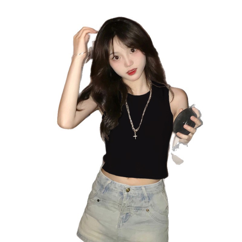 TB165 Sexy petite short sleeveless vest top
