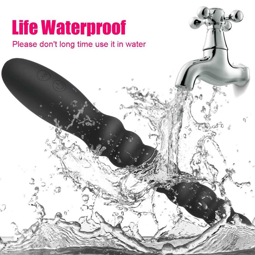 Sex Tools For Couples Butt Plug Anal Plug Silicone Anal Dildo Unisex Sex Toys For Women Men 10 Speed Dual Motor Vibrators W250624