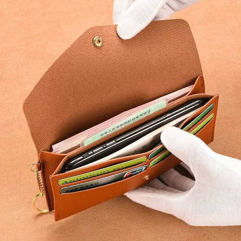 Portable Ins Phe Bags Rectangle PU Leather Phe Bag Birthday Gifts Card Holder Women Wallets Coin Purse Wallets XJ250624
