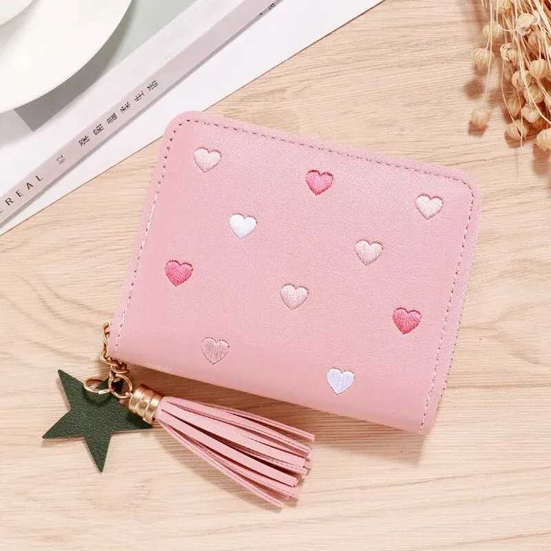 PU Faux Leather Card Bag CHILDRENS Wallet Mini Small Card Bag Multifunctional Change Storage BagXJ250624