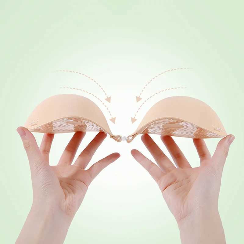 New Upgrade 5cm Thick Breathable Adhesive Bra Silicone Nipple Tape Front Push Up Bra Reusable Invisible Strapless Bra W250624