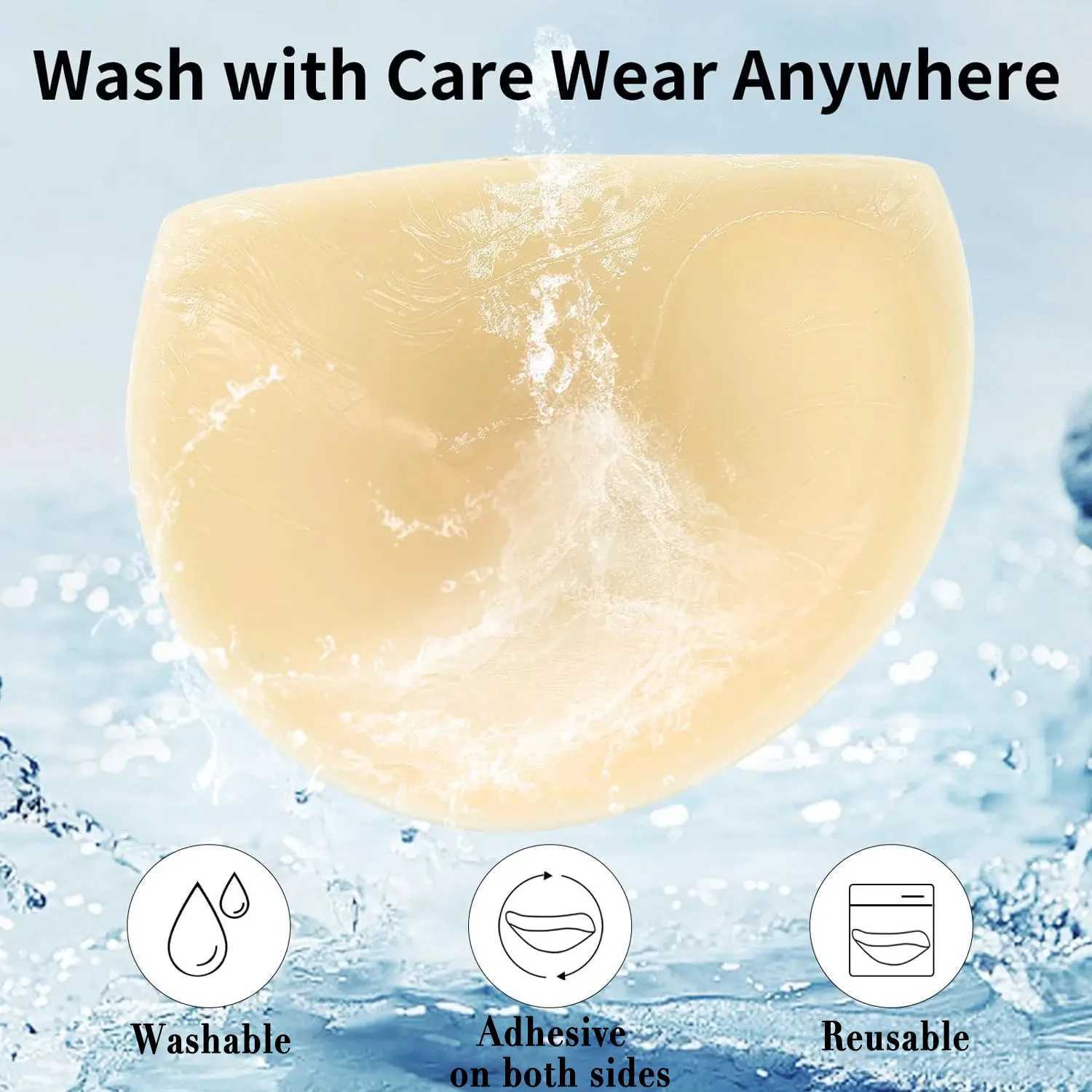 Double Sided Sticky Push Up Bra Inserts Reusable Adhesive Ultra Breast Lift Padding Insert Cup Enhancer PadsW250624