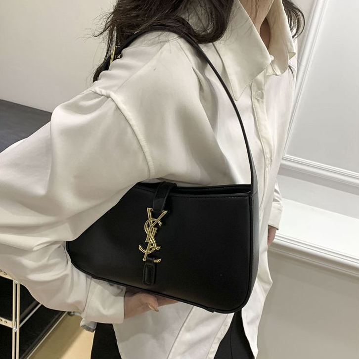 Fashion Designer Hobo New Women's Versatile Crossbody Monogram Shoulder Texture Underarm Handbag Commuting Simple Bag