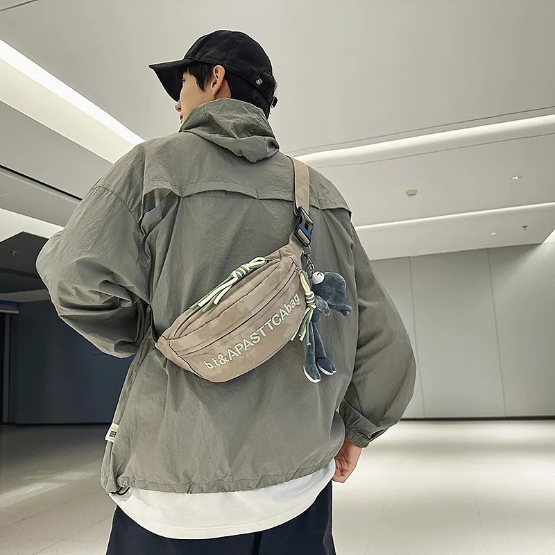Outdoor Waterproof Vintage Chest Bag Men Women Embroidery Functional Waist Bag Casual Sport Crossbody Bag 250623