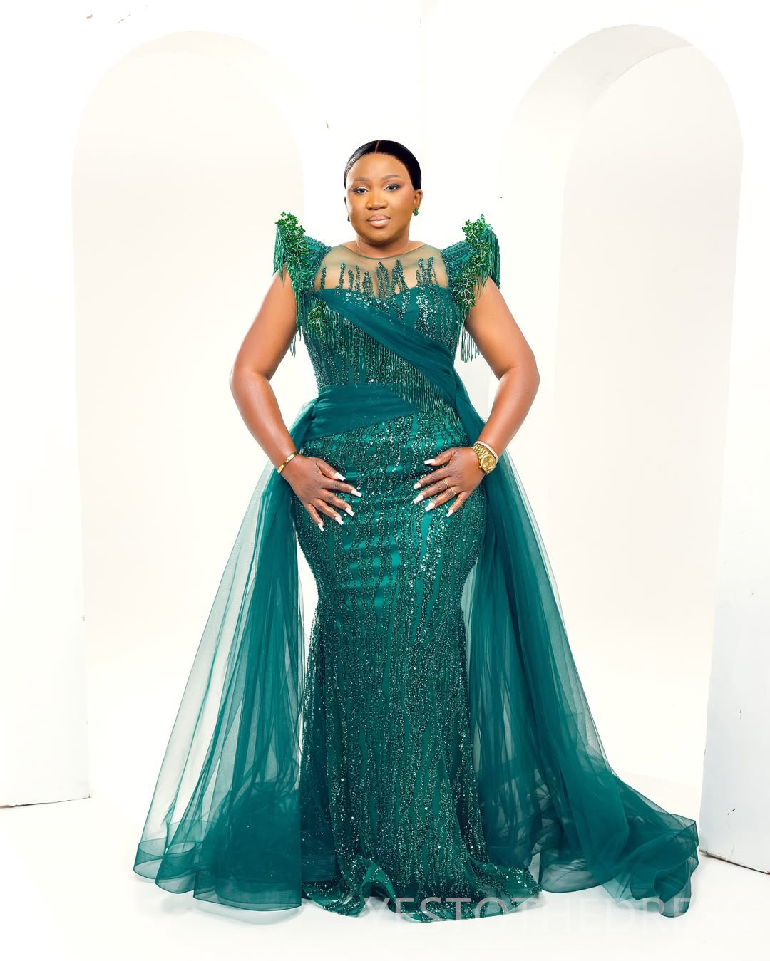 2025 Plus Size Hunter Green Aso Ebi Prom Dress Mermaid Prom Dresses Evening Formal Gowns Sheer Neck Beaded Lace Tassel Birthday Dress Second Reception