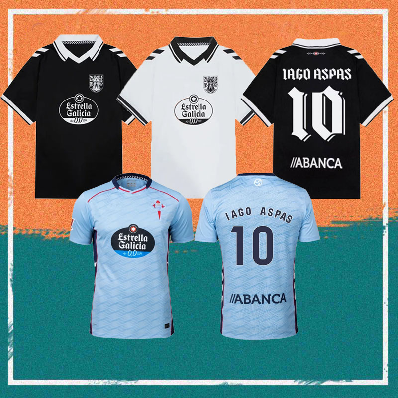 24/25/26 Special Celta Vigo IAGO ASPAS Soccer Jerseys 2025 100th Anniversary ALFON B.IGLESIAS JAVI RGUEZ FRAN BELTRAN Football Shirt Uniform
