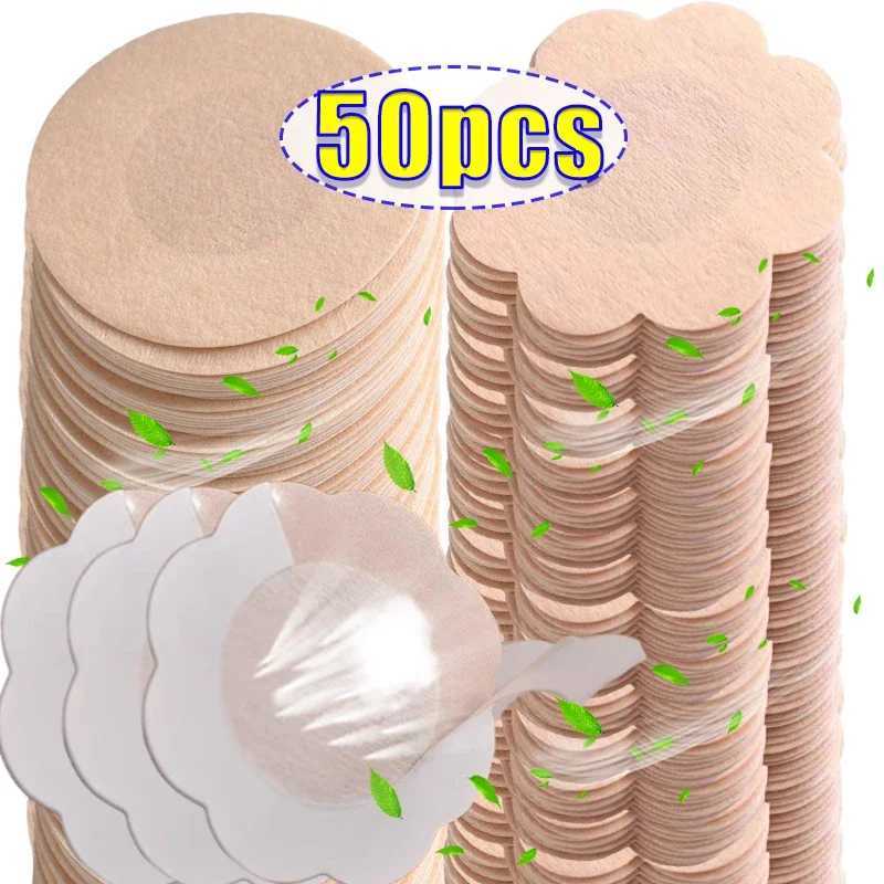 Woman Disposable Non-woven Fabric Nipple Cover Invisible Self-Adhesive Breast Patch Summer Breathable Bra Padding Chest Stickers W250624