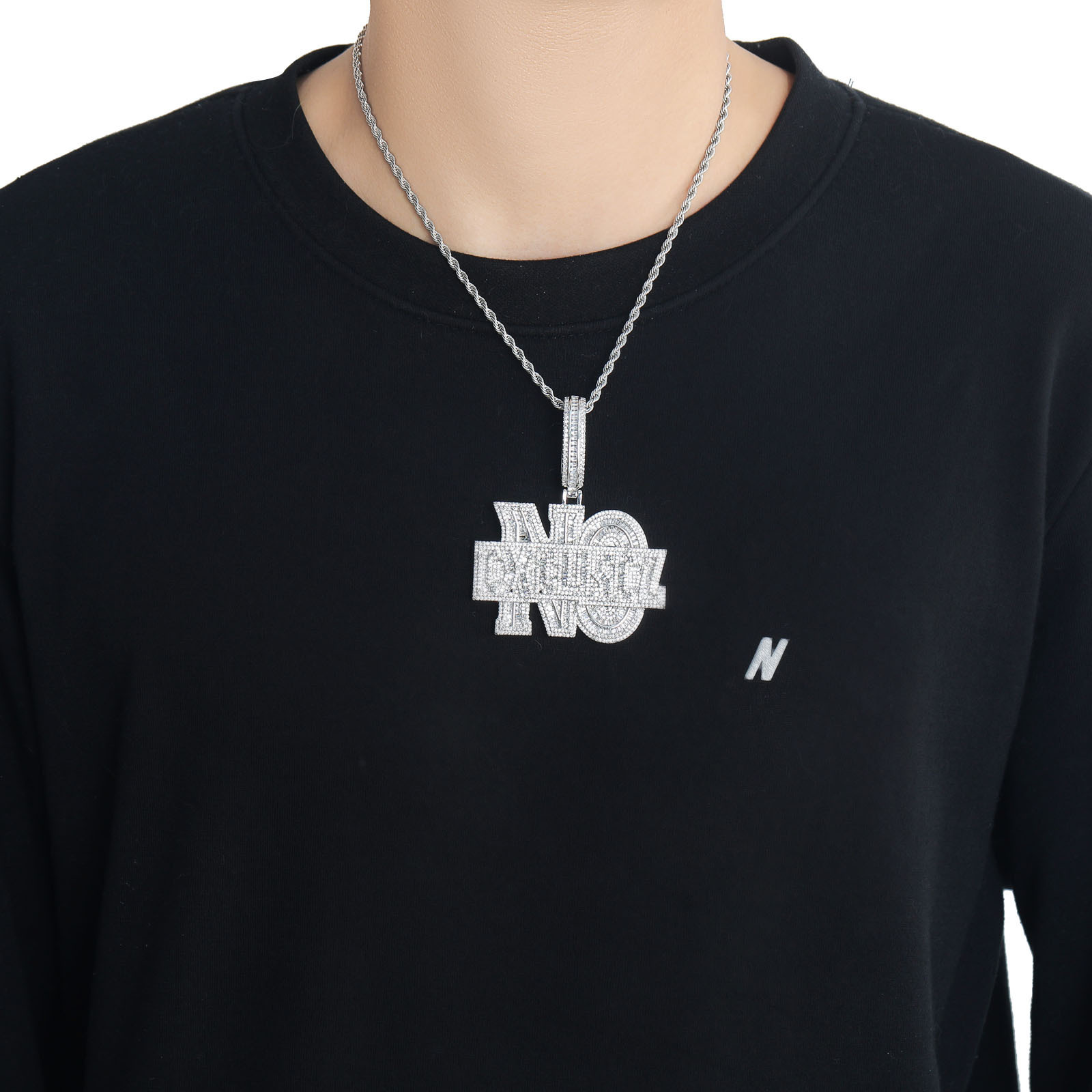Luxury Moissanite Pendant Letter Iced Out Hip Hop Chain Trendy Swag Unisex Accessory Pass the diamond tester