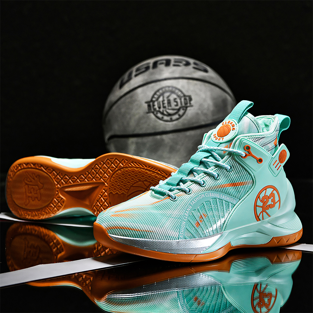 8201-Fashion Men's Basketball Shoes Breathable Anti Slip Men's Running Shoes Fashion Sports Walking Basketball Shoes