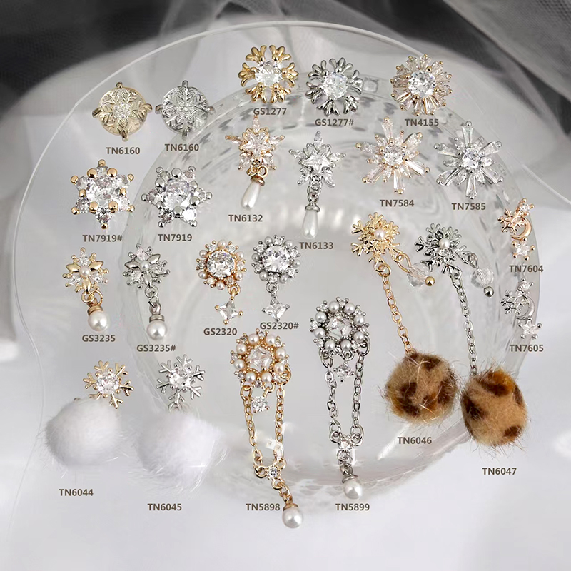 Wholesale various styles and series of nail accessories, Japanese exquisite texture nail drill jewelry