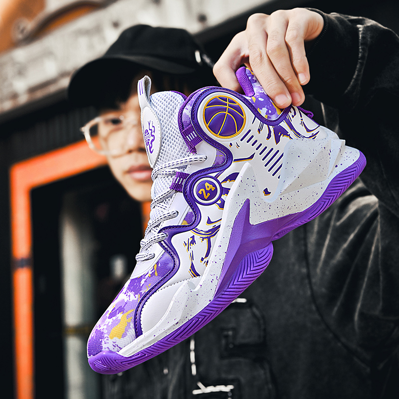 8106-Boys Fashion Breathable Indoor & Outdoor Sneakers Outdoor Sneakers Comfortable Basketball Shoes Non-slip running basketball shoes