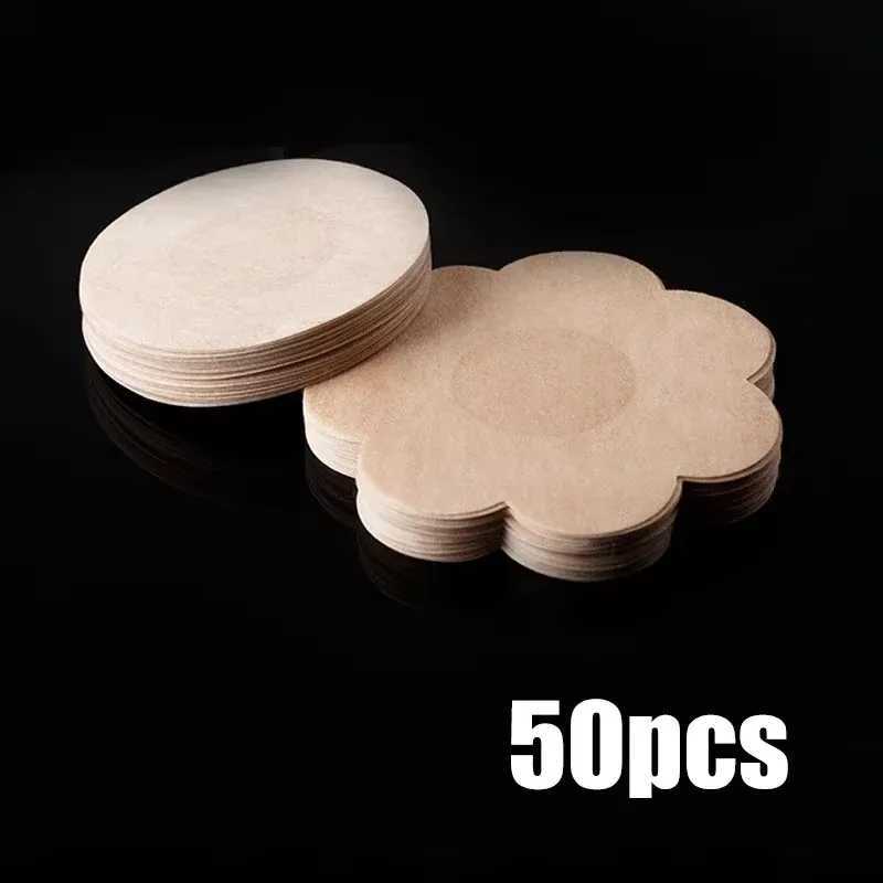 50pcs Soft Nipple Covers Disposable Breast Petals Sexy Stick On Bra Pad Pasties Lingerie For Women Intimates No marks W250624
