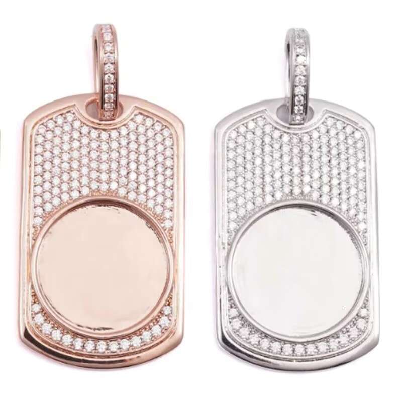 Pass Diamond Tester Hip Hop D Color VVS Moissanite Photo Memory Pendant With 925 Sterling Silver GRA Women Men