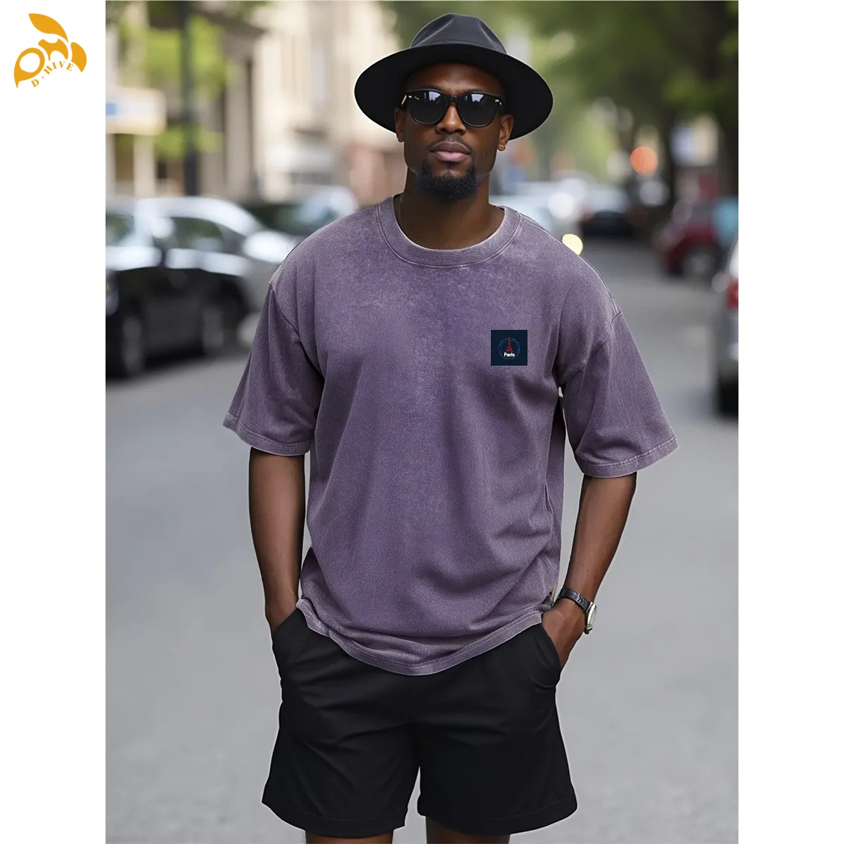 free shipping of customized fashionable American General Heavyweight T-shirt 230g DTF with exquisite patterns from US