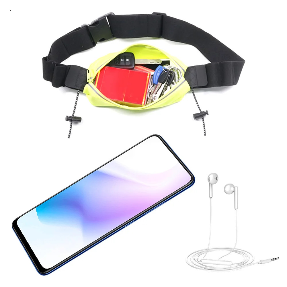 Running Belt Adjustable Runners Fanny Pack Phone Holder Waterproof Running Waist Bag Sports Waist Pack for Women Men 250624