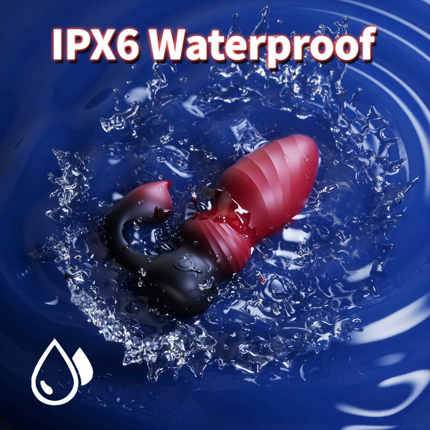 2 IN 1 Adult Sex Toys Butt Anal Plug Clitoris Stimulator Remote with Control Vibrator 7 Vibrating Frequencies for Women/Couples W250624