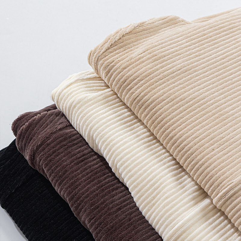 New Style Sweatpants Women's Mid-Waist Wide-Leg High-End Corduroy Casual Long Draped Straight-Leg Pants