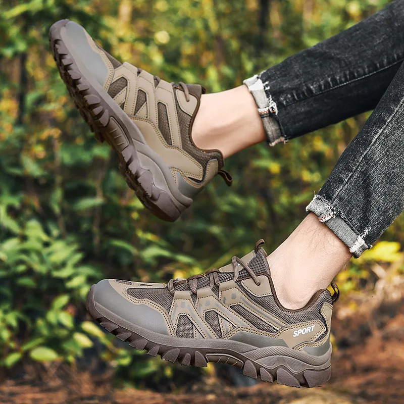 Women Men Hiking Shoes Outdoor Trekking Sports Climbing Camping Boots Nonslip Waterproof Walking Jogging Trainers Sneakers 250624