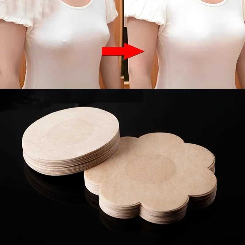 50 Pcs Women Invisible Breast Lift Tape Overlays on Bra Sexy Nipple Stickers Chest Covers Adhesive Bra Nipple Pasties Protection W250624