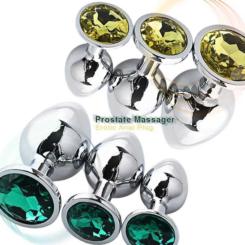Sex Shop 3 Sizes Sexy Metal Anal Plug Dilator Bdsm Ass Tail Prostate Massager Erotic Games Goods For Adults Exotic Accessories W250624
