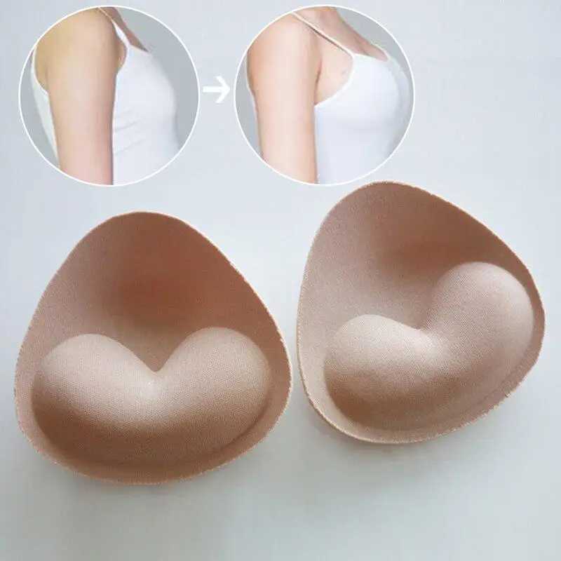 Thicken Sponge Bra Pads Removable Push Up Breast Bra Enhancer Bra Padding Inserts Cups Swimsuit Bikini Chest Padded Accessories W250624