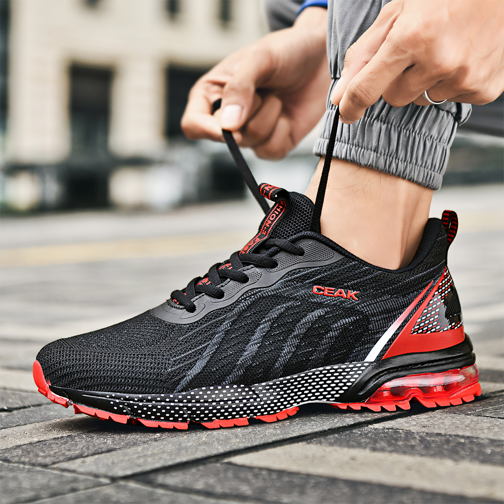 5029-Men's New Fashion Basketball SneakersMen's ShoesAir Cushion Shoes, Non-slip Flying Woven Popular Sneakers, Mesh Breathable Running Bask