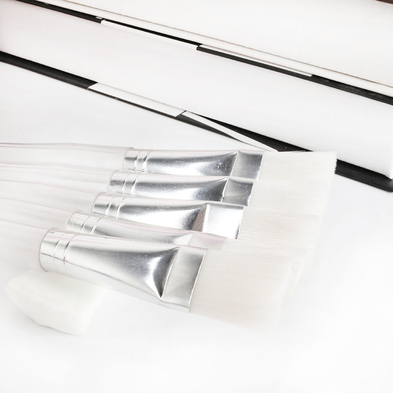 Facial Mask Brush Kit Makeup Brushes Eyes Face Skin Care Masks Applicator Cosmetics Home DIY Facial Eye Mask Use Tools Clear Handle