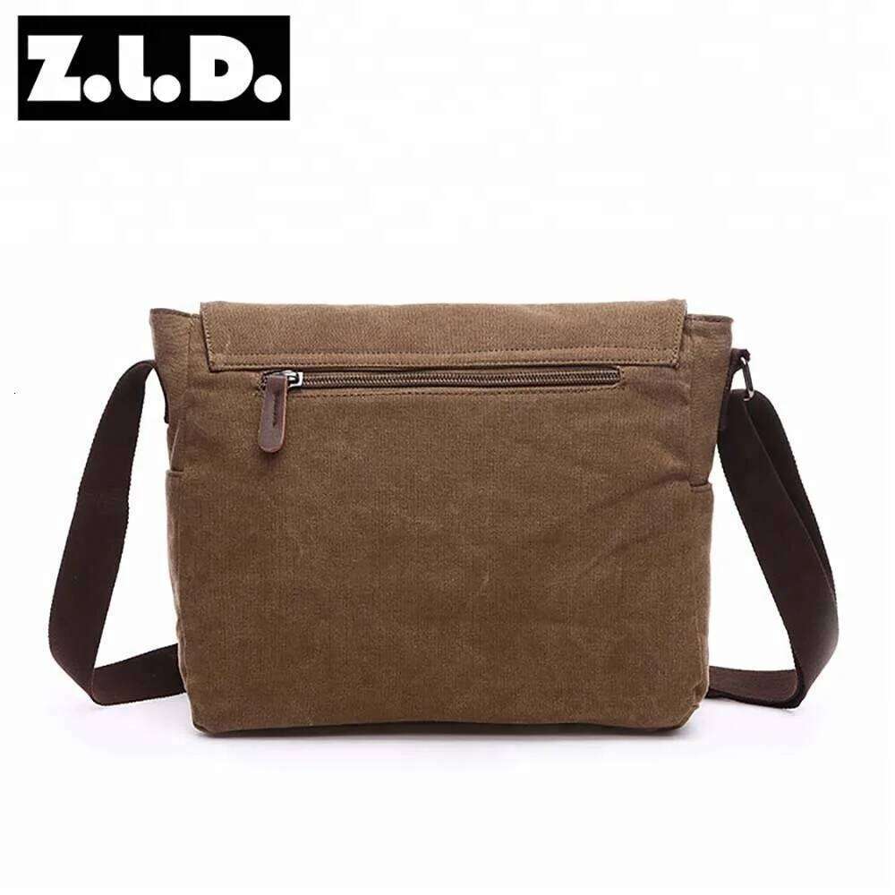 Vintage Canvas Messenger Brand Business Casual Travel Shoulder Bag Laptop Crossbody Bags For Men Bolso Hombre Retro