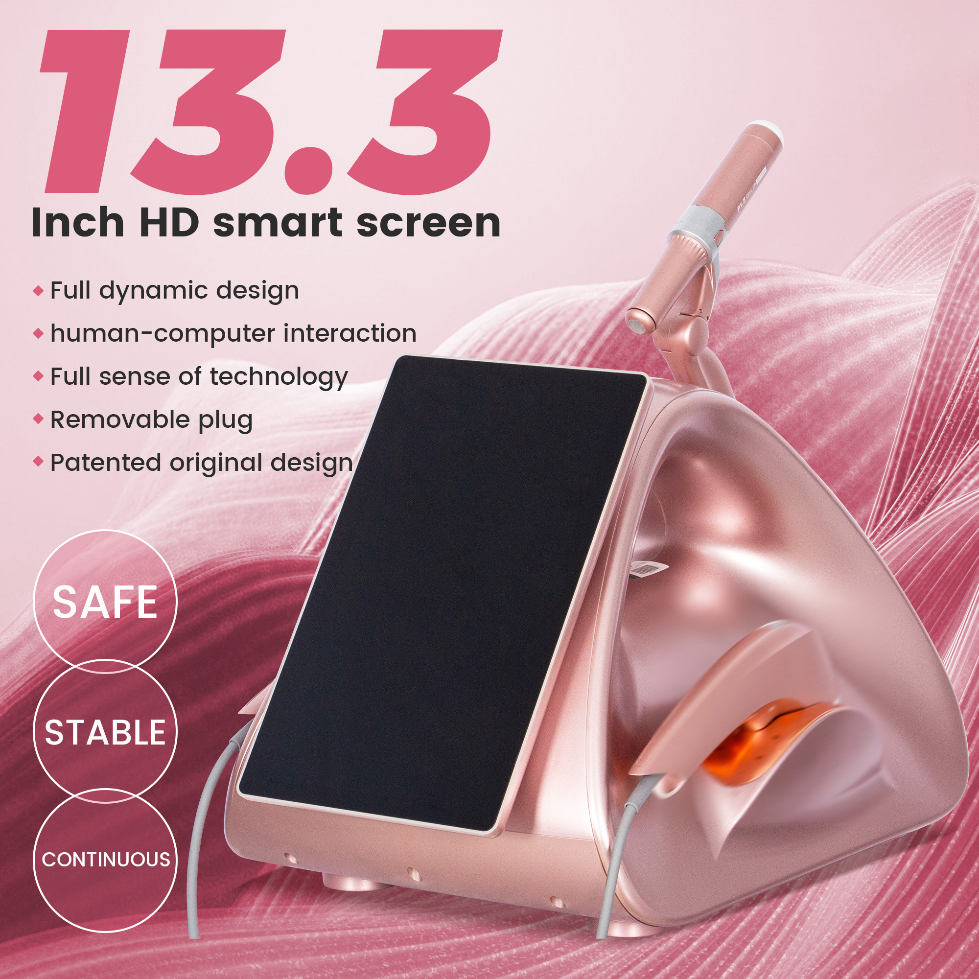 TT 12D Double Lift Facial Pulling Body Lifting Firming Skin Anti Aging Firming Mach machine with 10 cartridges and 3 handles