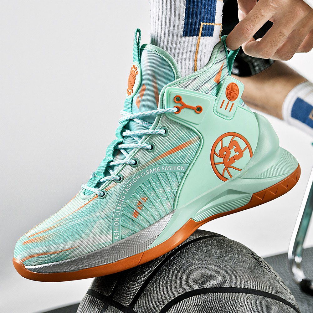 8201-Fashion Boys Basketball Shoes Sports Breathable Anti Slip Men's Running Shoes Fashion Sports Walking Basketball Shoes