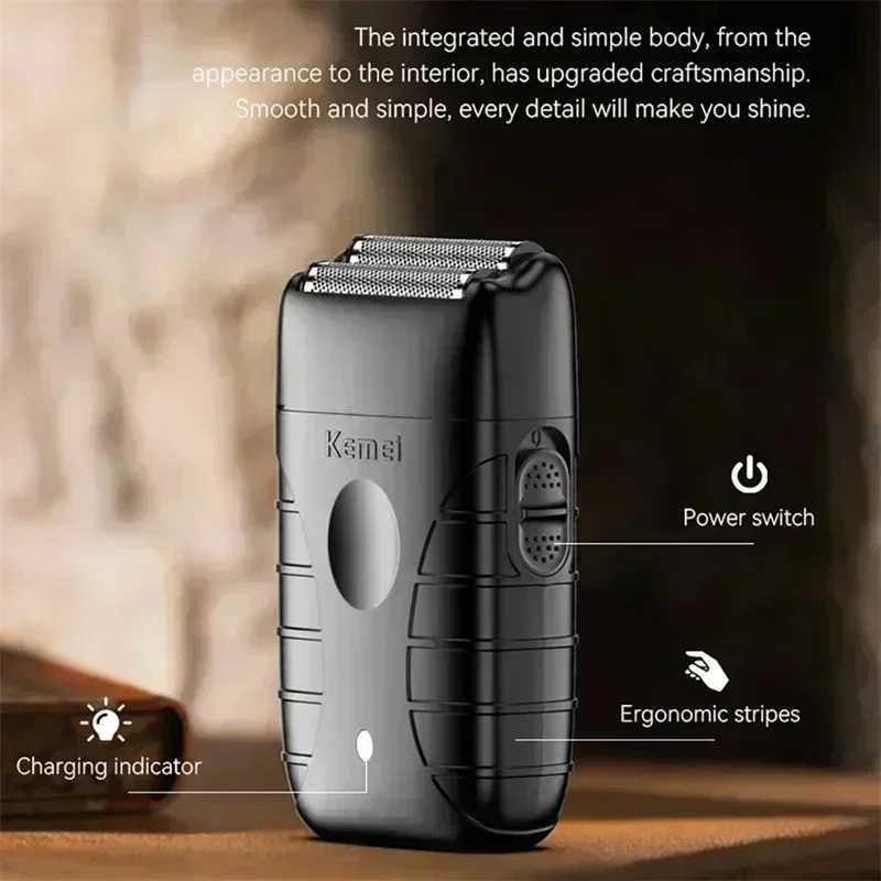 Kemei Professional Hair Clipper Kit Electric Shaver Male Hair Cutting Machine Hair Clipper Kit for Men Electric TrimmerXJ250624