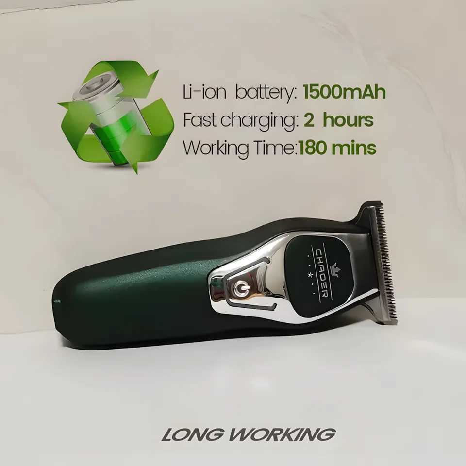 Barber-Grade Electric Hair Clipper with T-Blade - 0mm Ultra Precise Shaving Beard Trimming for Professional Salons Home Use XJ250624