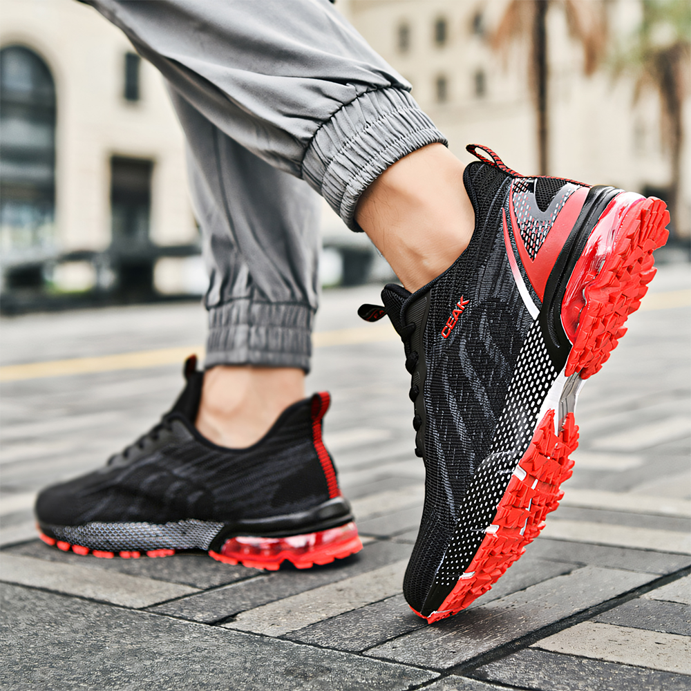 5029-Youth Basketball SneakersMen's ShoesAir Cushion Shoes, Non-slip Flying Woven Popular Sneakers, Mesh Breathable Running Basketball Shoes