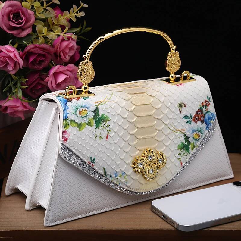 Leather Women's 2025 New Diana Handbag Senior Sense Retro Fashion Single Shoulder Crossbody Bag