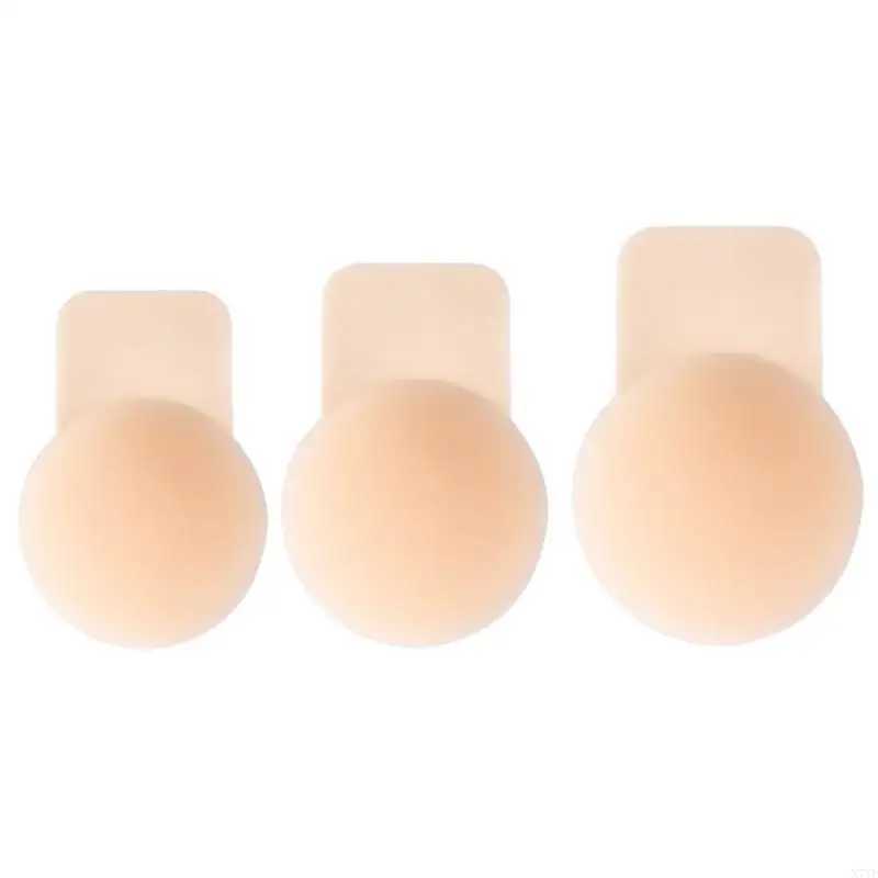 N7YE Round Reusable Bust Lift Nipple Cover Push Up Invisible Bra Strapless W250624