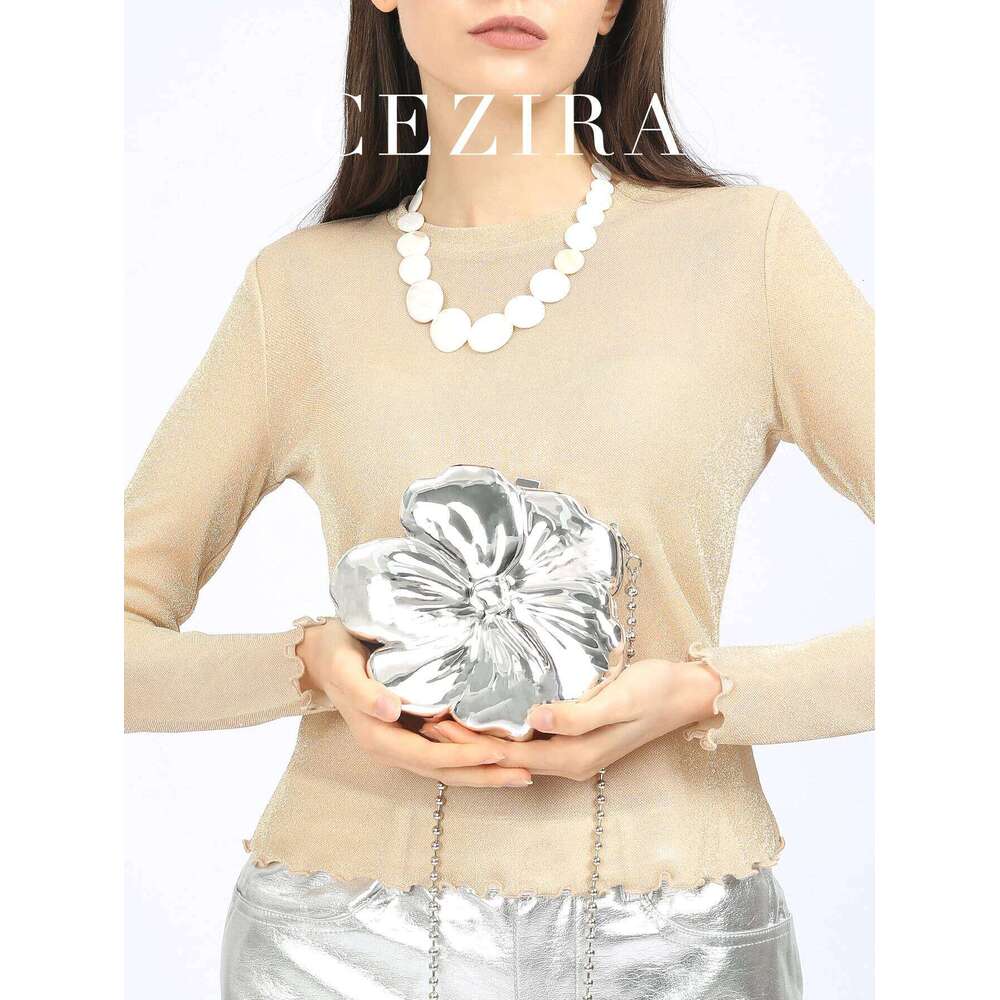 Luxury Designer bags Acrylic Evening Case Bag for Women Fashionable Flower Shaped Elegant Handbags Beads Chain Shoulder Cross body Party Prom