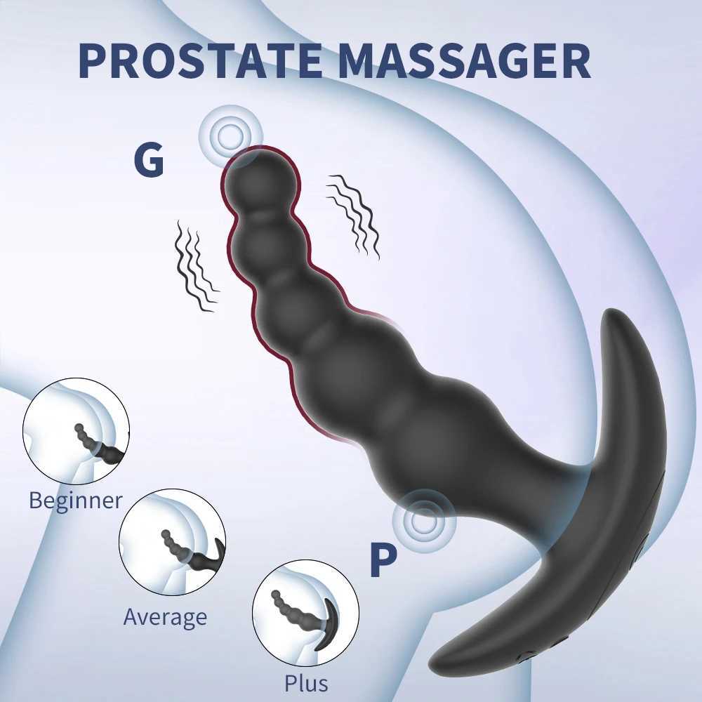 APP Bluetooth Anal Vibrator for Men Prostate Massager Wireless Remote Butt Plug Vibrating Adult Sex Toys for Women Men Gay W250624