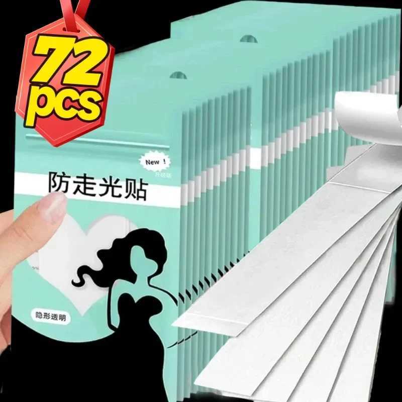 36/72Pcs Double Sided Body Tape Self-Adhesive Clothes Dress Shirt Secret Sticker Lingerie Tape Anti- Invisible Chest PatchW250624