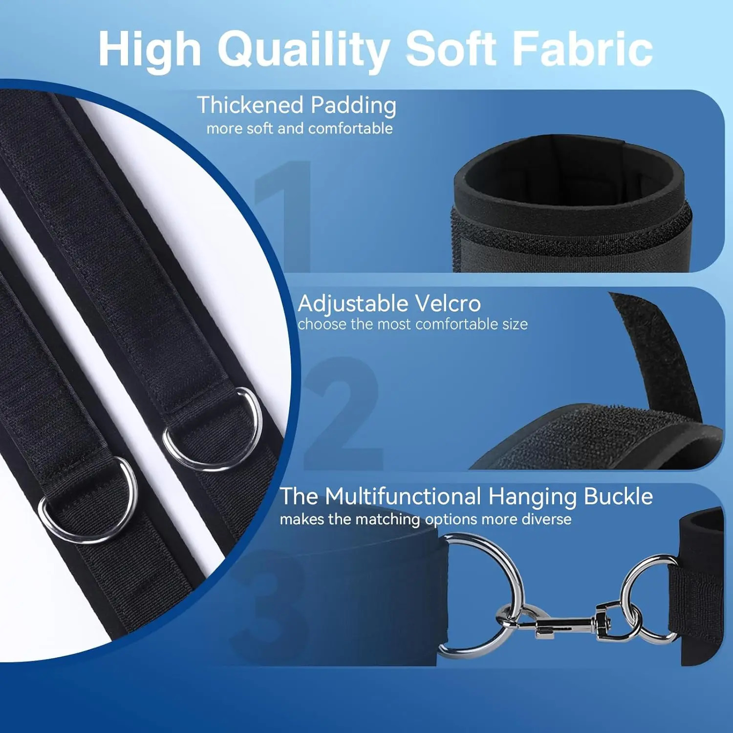 Adjustable Straps Wrist to Thigh Ankle Sex Cuffs BDSM Restraints Kit Whip Restraints Set Adult Sex Toys for Couple SM Game Play 250624