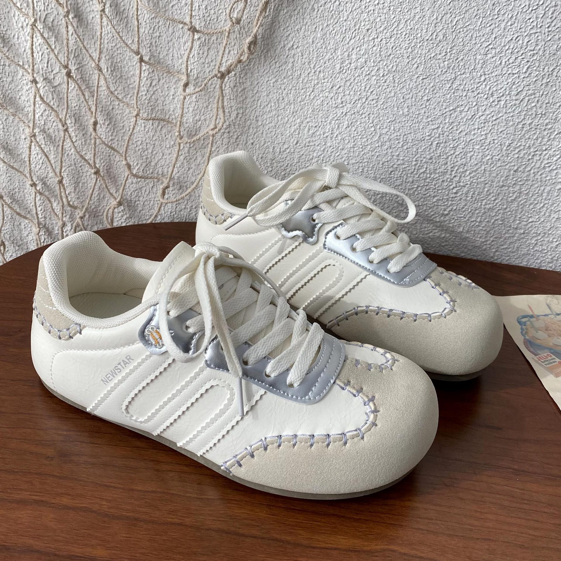 Designer casual shoes 2025 Color-Block Spring and Autumn German Training for Women, White Sneakers, Niche Casual Sports Shoes