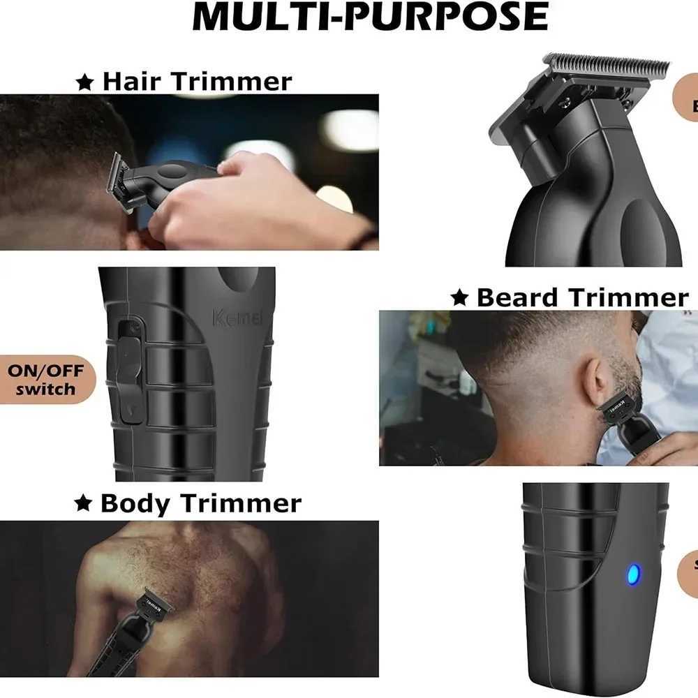 11500 RPM Hair Clipper Km-2299 Km-90-4 Professional Rechargeable Trimmers Brushless Motor Men Finish Hair Cutting MachineXJ250624