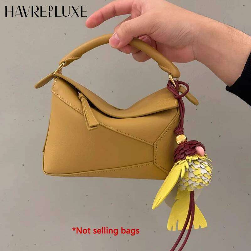 Designer Bag Parrot Bird Charm For Women's Fashion High-End Durable Cowhide Leather Exquisite Workmanship Decoration Bag Accessories Luxury Bag