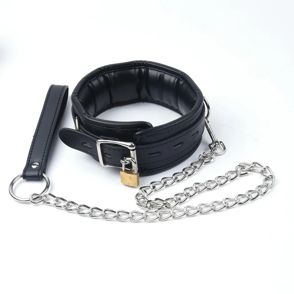 Black Leather Sponge Handcuffs For Sex Ankle Cuffs Bondage With Chain Lock Restraints Sex Toys for Adult Games Bdsm Bondage Set 250624