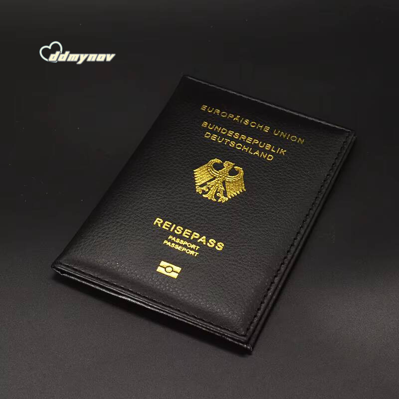 Germany Cover Women Travel Wallet Passport Holder Pu Leather Case for Passports Reisepass Deutschland protector ddmynov