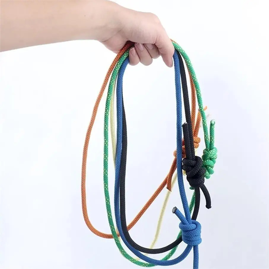 Outdoor 6mm Prusik Cord Rope 120cm Length Accessory Durable Heat Resistant Polyester Nylon Rock Climbing 250611