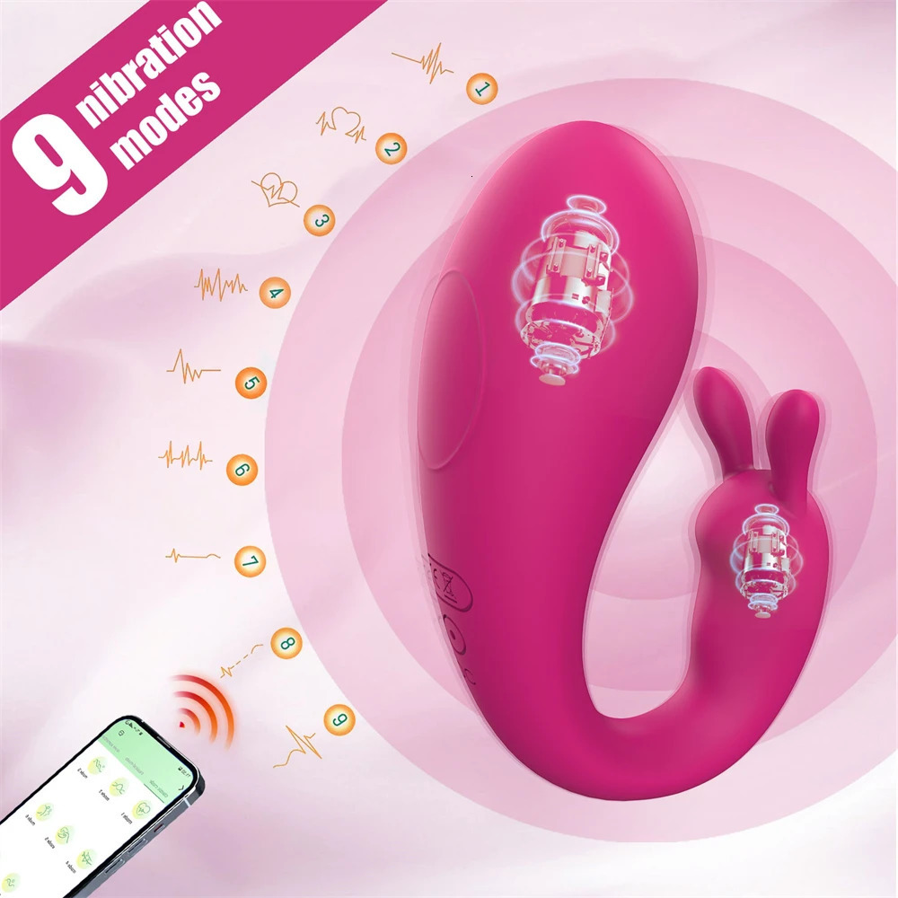 Rabbit Vibrating Egg APP Remote Control Wearable Vibrator Clitoris Stimulator G Spot Massager Female Masturbation Sex Toys 18 250624